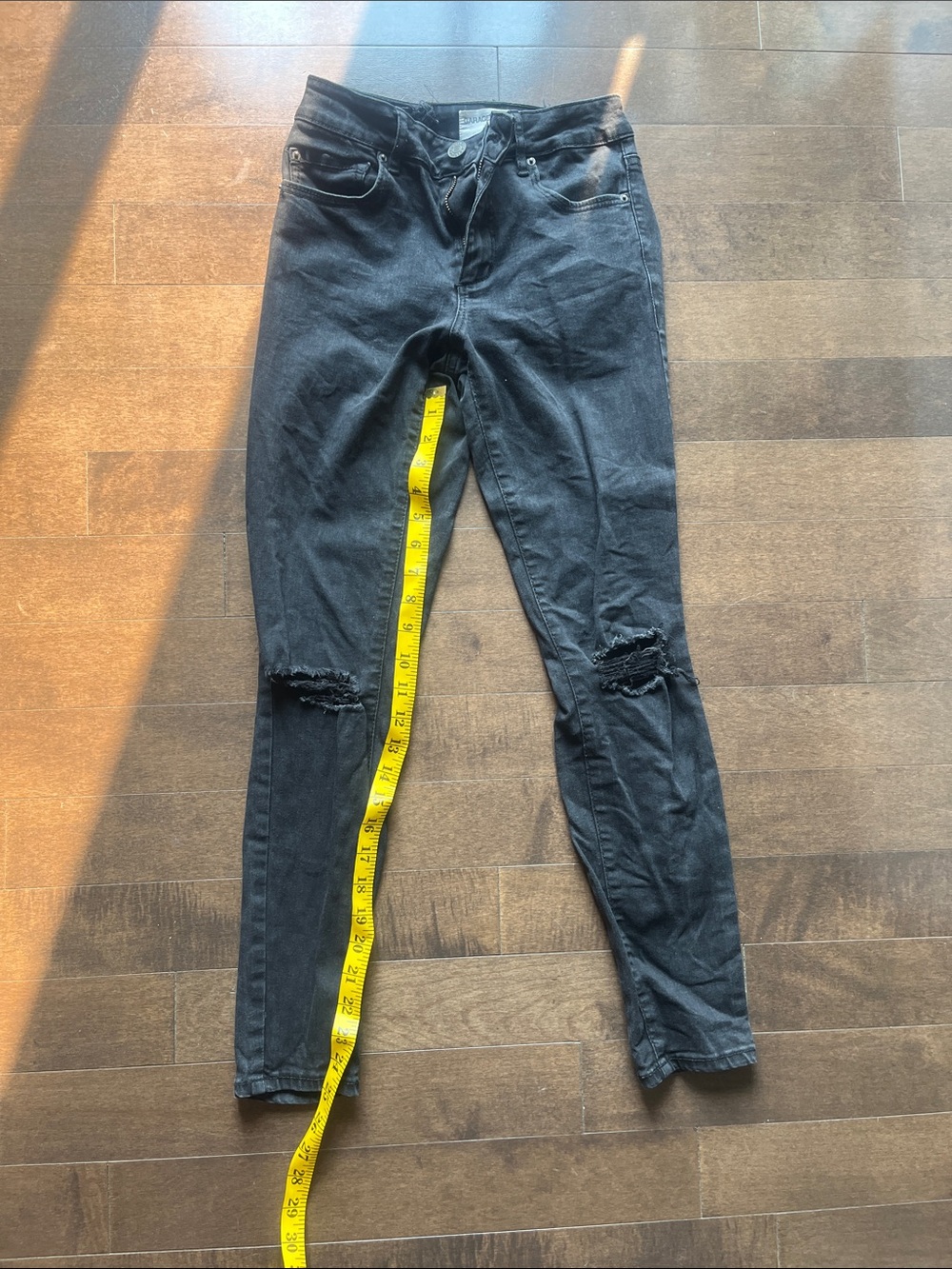 Garage Black Ripped Skinny Jeans